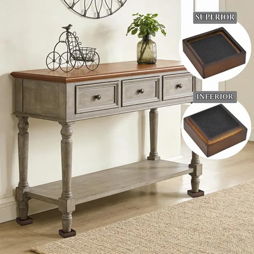 Vista 7 de Elevadores de madera para cama, bloques de madera resistentes, apilables de 1 pulgada a 2 pulgadas, 3 pulgadas 4 pulgadas de alto, elevadores
