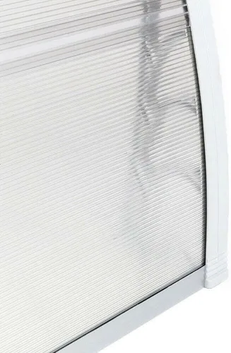 Vista 6 de Toldo de ventana de 40 x 30 pulgadas para puerta delantera, cubierta gris para puerta de jardín