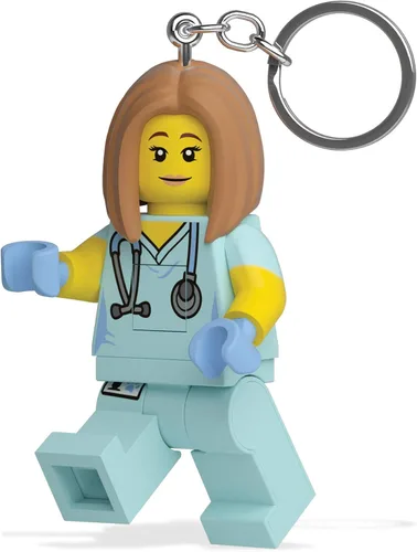 Vista 2 de LEGO - Llavero de enfermera con luz y bolsa de silicona