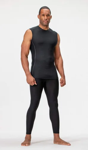 Vista 4 de DEVOPS Paquete de 3 camisas de compresión atléticas sin mangas para hombre (paquete de 3)