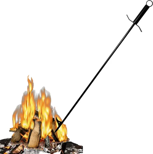 Vista 9 de SIMOND STORE Poker para hogueras de 36 pulgadas, resistente con recubrimiento en polvo resistente a la corrosión, póquer para chimenea