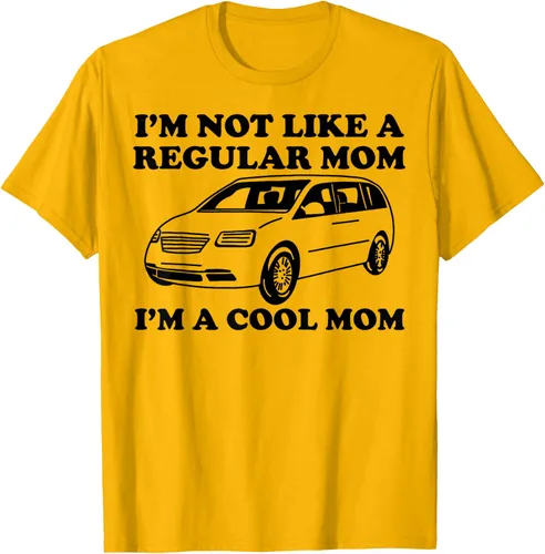 Vista 9 de Camiseta divertida de mamá con texto en inglés "I'm Not Like A Regular Mom I'm A Cool Mom", Blanco, S