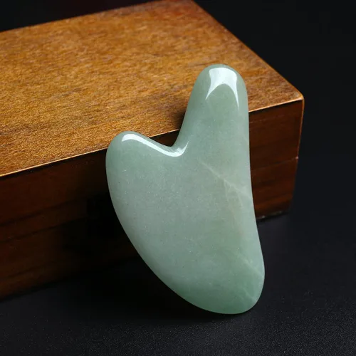 Vista 6 de Rosenice Aventurina que masajea el raspado de las herramientas del masaje del tablero de piedra natural piedra guasha piedra para la acupuntura