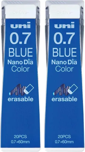 Vista 3 de Uni Lápiz mecánico, plomo Nano Dia Color, 0.028 in, Azul (U07202NDC.33)