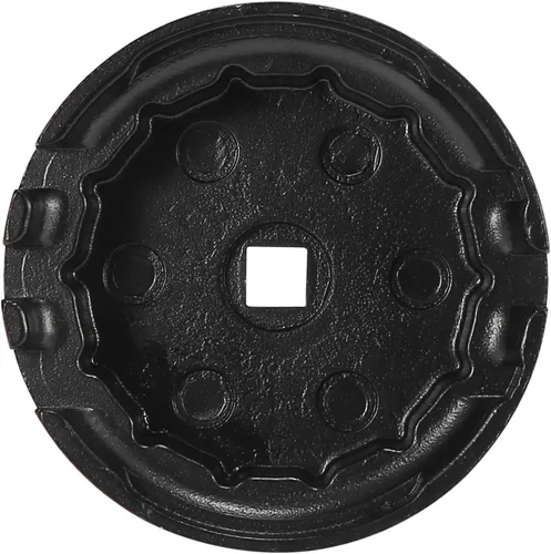 Vista 8 de X AUTOHAUX Llave de tapa de filtro de aceite, 14 flautas, 4 ranuras, herramienta de extracción de tapa de filtro de aceite de 2.539 in para Toyota