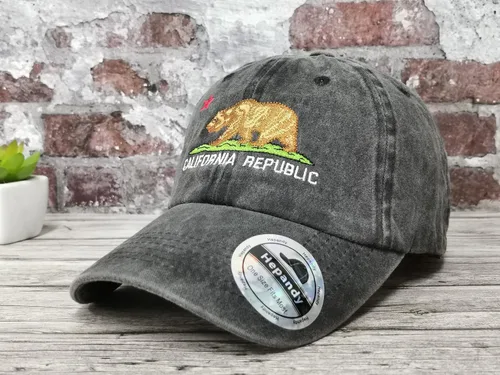 Vista 2 de Hepandy Sombreros bordados de California Bear