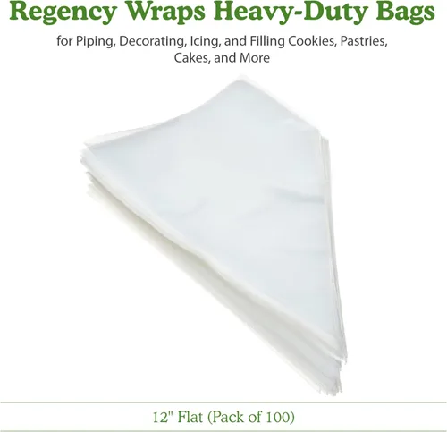 Vista 7 de Regency Wraps Bolsa de pastelería profesional de grado de chef resistente para rellenar pasteles, decoración de pasteles y galletas, esenciales
