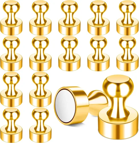 Vista 12 de FINDMAG Paquete de 16 pines magnéticos, imanes fuertes para nevera, imanes de borrado en seco para pizarra blanca, oficina, accesorios de casillero