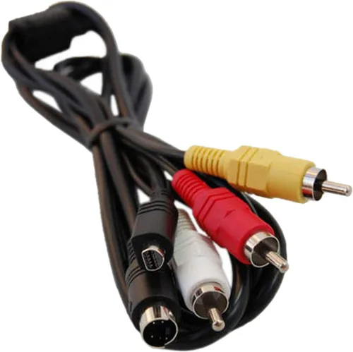 Vista 3 de HQRP Cable de audio y video AV compatible con videocámara Sony Handycam HDR-CX7, HDR-FX7, HDR-HC5, HDR-HC7