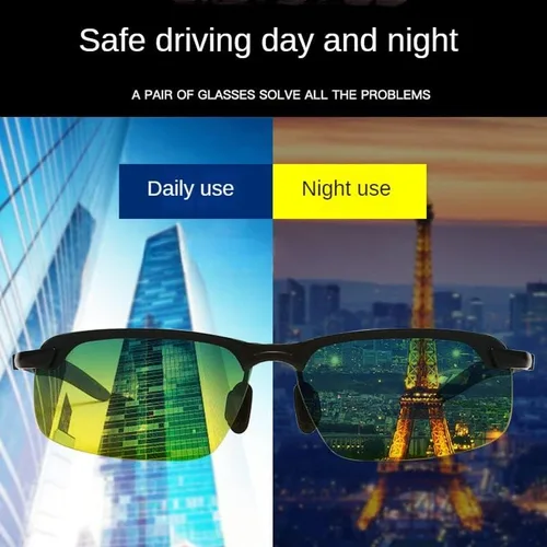 Vista 3 de Day-Night Photochromic Polarized Glasses