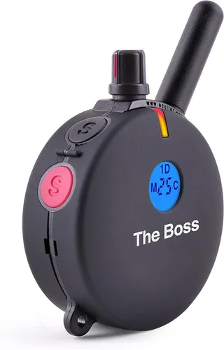 Vista 4 de Educator ET-800 The Boss E Collar para entrenamiento de perros con control remoto, rango de 1 milla, impermeable, 100 niveles de estimulación
