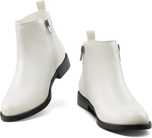 Vista 3 de DREAM PAIRS Girls Ankle Boots with Side Zipper Low Heels ToddlerLittle KidBig Kid