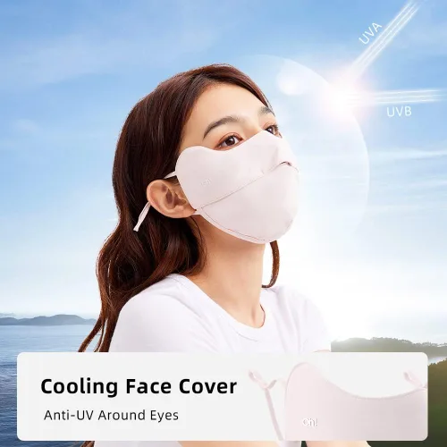 Vista 4 de UV Face Covering UPF 50+ Women Breathable Mask Sun Protection Reusable Outdoor