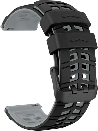 Vista 10 de OVERSTEP Correa de silicona de 0.866 in compatible con Garmin Vivoactive 4, Venu 2, Forerunner 265, 255, Samsung Gear S3 Frontire, Galaxy Watch
