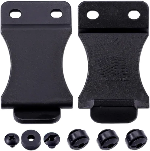 Vista 10 de FOMI Funda con clip para cinturón – IWB/OWB con hardware de montaje – Fabricada en EE. UU. – Inclinación ajustable – para fundas Kydex, fundas