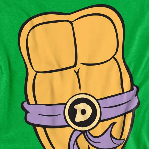 Vista 4 de TMNT - Camiseta unisex para adultos con estampado frontal y trasero clásico Donatello