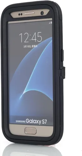 Vista 5 de Carcasa para Galaxy S7, AICase Carcasa de Holster Resistente con Clip para Cinturón + Cubierta Protectora con Pata de Soporte y Armadura