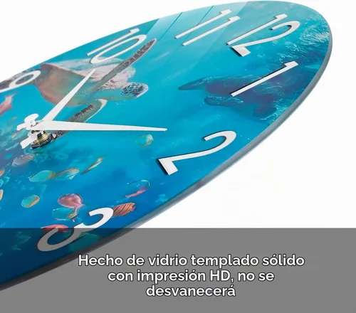Vista 8 de Reloj de pared para interiores y exteriores de 12 pulgadas, funciona con 12" bajo el agua