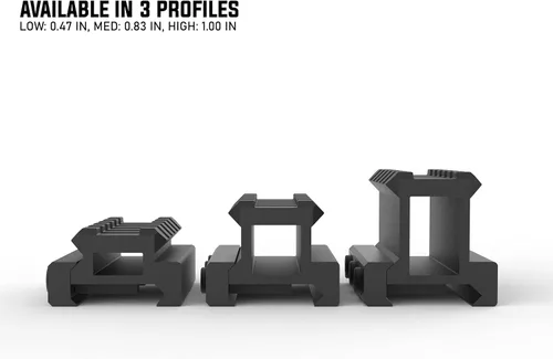 Vista 4 de Monstrum Lockdown V3 Picatinny - Soporte elevador con base de tope de retroceso 2.5 pulgadas de longitud