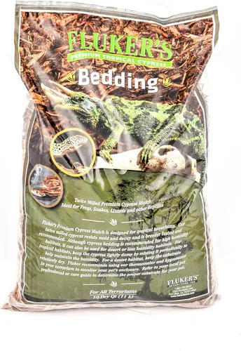 Vista 6 de Ropa de cama Premium de ciprés tropical Fluker's para reptiles, 5 QT