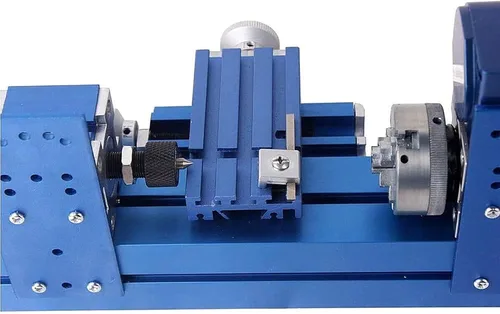 Vista 7 de Mini máquina de torno de metal, herramienta motorizada para trabajar el metal, tornos de madera de sobremesa con portabrocas de 3 mandíbulas