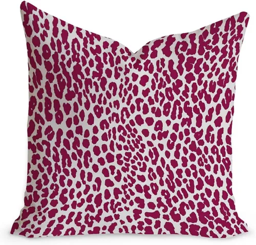 Vista 24 de Funda de cojín decorativa con estampado de guepardo verde peridoto para sofá, funda de almohada verde crema con estampado de leopardo con A-16