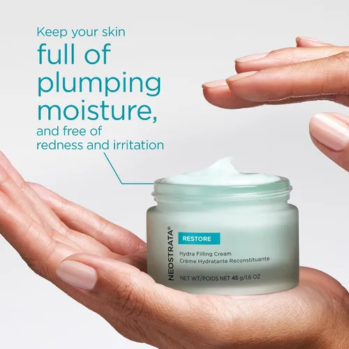 Vista 4 de NEOSTRATA Hydra Filling Cream Concentrado antiarrugas con ácido hialurónico no comedogénico, 1.6 oz.