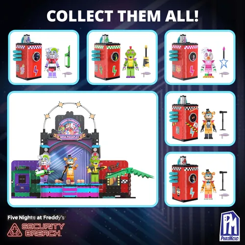 Vista 5 de Five Nights AT Freddy's - Phat$tacks Chica's Charging Station Playset (123 piezas, Serie 1)