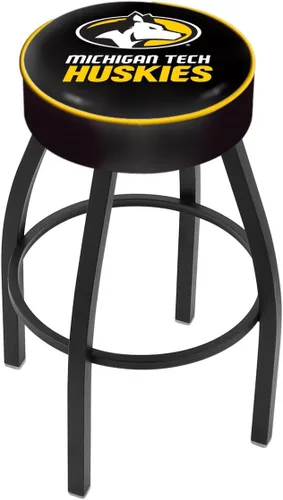 Vista 15 de The Holland Bar Stool Company L8B1-4 Georgia Tech - Taburete giratorio con base antiarrugas, color negro