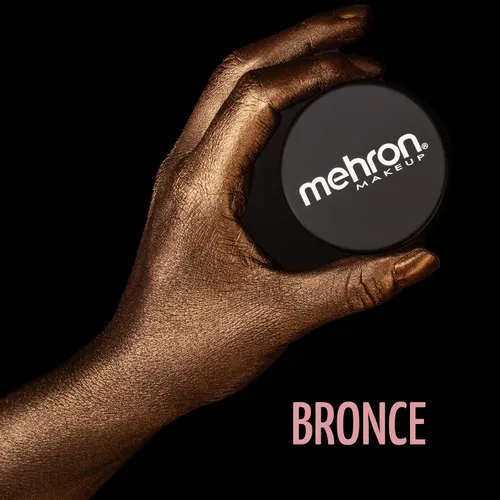 Vista 3 de Mehron Makeup Pigmento de artista - BRONZE Metallic FX Powder Bronce