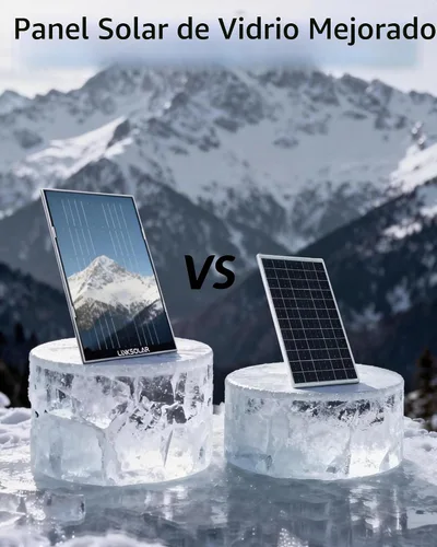 Vista 2 de Panel solar para cámara de seguridad, cargador solar de 3 W con enchufe de barril y puerto USB C para cámara de batería recargable al aire libre