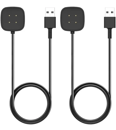 Vista 2 de Nisyctk Cargador para Fitbit Sense/Sense 2/Versa 3/Versa 4, cable de carga USB de repuesto para reloj inteligente Fitbit (3.3 pies/3.3 ft) (1)
