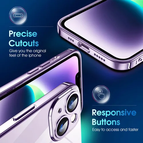 Vista 454 de Supdeal Funda cristalina transparente para iPhone 11, [No se amarillea] [Protección de la cámara] [Probado contra caídas de grado militar] Funda