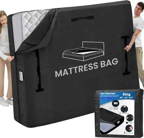 Vista 20 de Bolsas de colchón para almacenamiento en movimiento, funda Gris