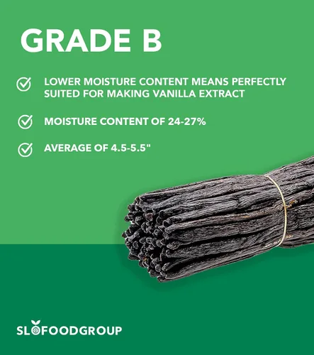 Vista 3 de Slofoodgroup - Granos de vainilla de Madagascar - Extracto de vainas de vainilla de grado B - 8 onzas - Planifolia de vainilla bourbon de grado