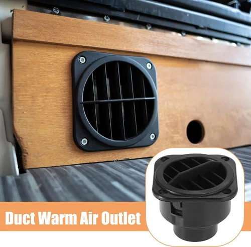 Vista 4 de X AUTOHAUX 4 unids salida de ventilación de aire caliente 1.654 in calentador de coche conducto tubo de manguera 360 grados giratorio aparcamiento