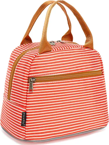 Vista 39 de Bolsa de almuerzo aislada FlowFly - Bolsa de asas organizadora para mujeres/hombres, Alpaca