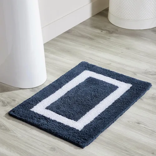 Vista 25 de Better Trends - Alfombra de baño 100% algodón reversible, altamente absorbente y lavable a máquina, suave, tapete de ducha para piso de baño