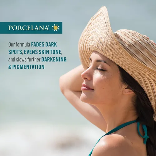 Vista 2 de Porcelana Crema de hidratación diurna para cara y cuerpo [fórmula actualizada] – desvanece las manchas oscuras y unifica el tono de la piel – Para