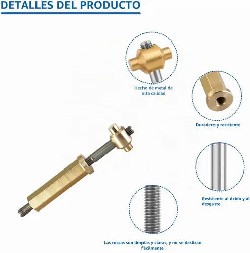 Vista 3 de Conjunto de perilla de anillo de abrazadera con varilla roscada y retenedor para Jandy DEV/DEL, Zodiac CV/CL filtro de piscina y spa, repuesto