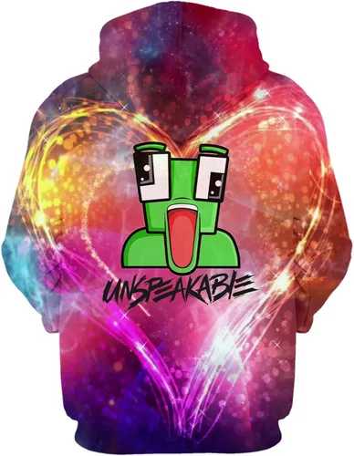 Vista 2 de Kapxumo Sudadera deportiva con capucha para juegos de impresión 3D sudadera de moda para niños y niñas