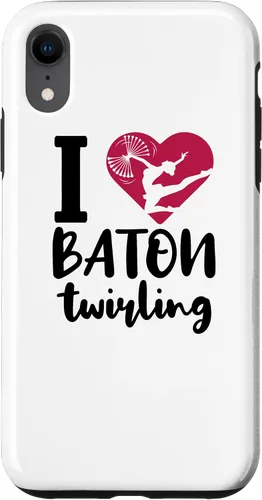 Vista 24 de iPhone 16 I Love Baton Twirling Majorette Baton Twirler Case