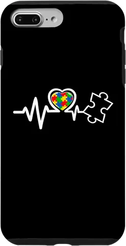 Vista 12 de Heart Puzzle Piece Heartbeat Cool Autism Awareness Case for iPhone 16