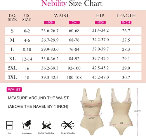 Vista 3 de Nebility Faja moldeadora de cintura con cuello en V para mujer