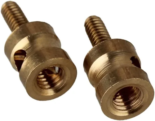 Vista 3 de Mxfans Tapón de enlace de varilla de empuje de metal de 0.079 in para helicóptero de avión RC con tornillo y tuerca