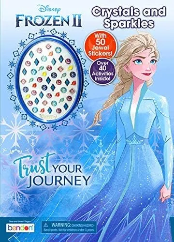 Vista 3 de Disney Frozen and Frozen 2 - Juego de libros de actividades para colorear y calcomanías
