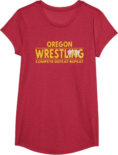 Vista 72 de Oregon Wrestling - Camiseta para competir, derrota, repetir