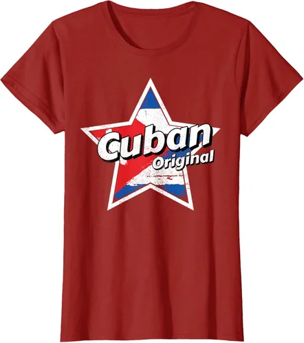 Vista 23 de Camisa Cubano Original Camisa Bandera de Cuba Camiseta Cubano, Negro