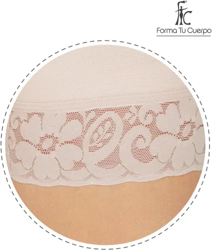 Vista 6 de Forma Tu Cuerpo, Faja Colombiana, Body corto, Control de Abdomen y Levantador de Glas. Definición de Cintura 3 Ganchos