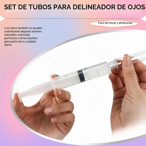 Vista 5 de Bercoor Paquete de 30 tubos de brillo de labios, botella vacía de bálsamo labial recargable de 0.3 fl oz, recipiente de plástico transparente